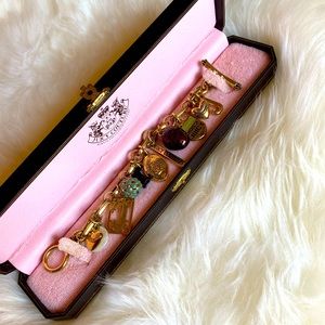 Autumn Limited Edition Y2K Gold Juicy Couture Charm Bracelet 🍒✨